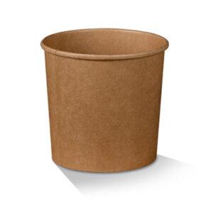 26oz PE Coated Kraft Bowl Brown 500pc/ctn