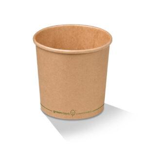 26oz PLA Coated Brown Bowl 500pc/ctn