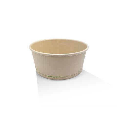 25oz PLA Coated Bamboo Paper Salad Bowl 300pc/ctn