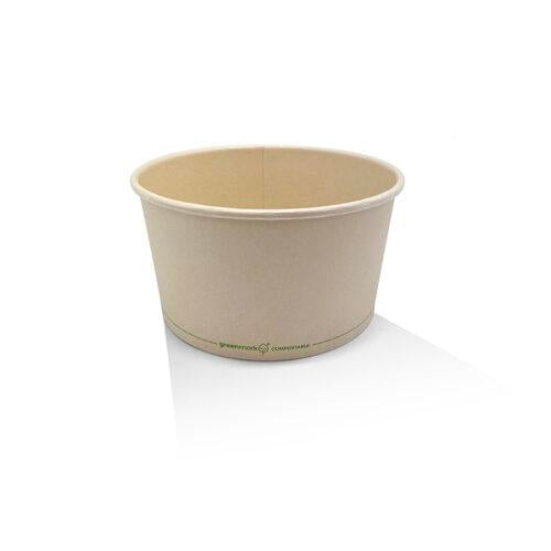 32oz PLA Coated Bamboo Paper Salad Bowl 300pc/ctn