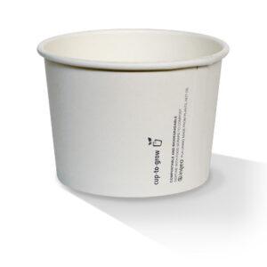 24oz PLA Coated Paper Bowl Plain 500pc/ctn