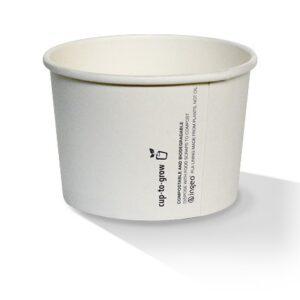 8oz PLA Coated Paper Bowl Plain 1000pc/ctn