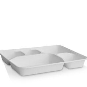 Sugarcane Tray 5 Compartment 400pc/ctn