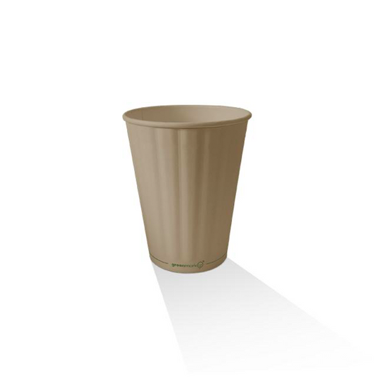 12oz Aqueous Coated Bamboo Embossed DW Cup 90mm 1000pc/ctn