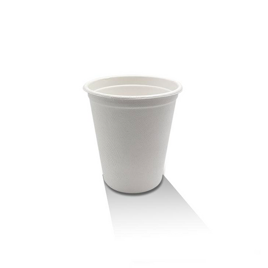 12oz Sugarcane Cup/White 90mm 400pc/ctn