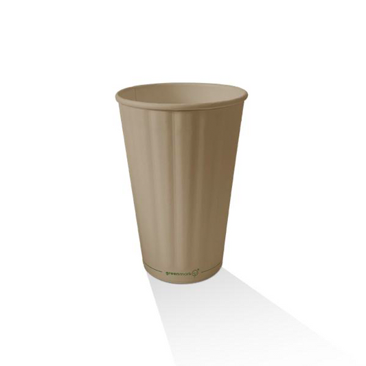 16oz Aqueous Coated Bamboo Embossed DW Cup 90mm 1000pcs/ctn