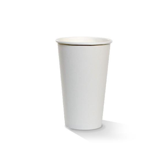 White Single Wall 16oz Paper Coffee Cup