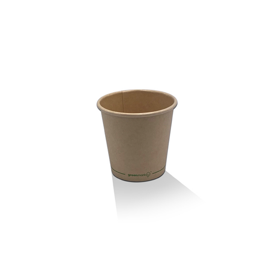 4oz Aqueous Coated Bamboo SW Cup/Brown 62mm 1000pc/ctn
