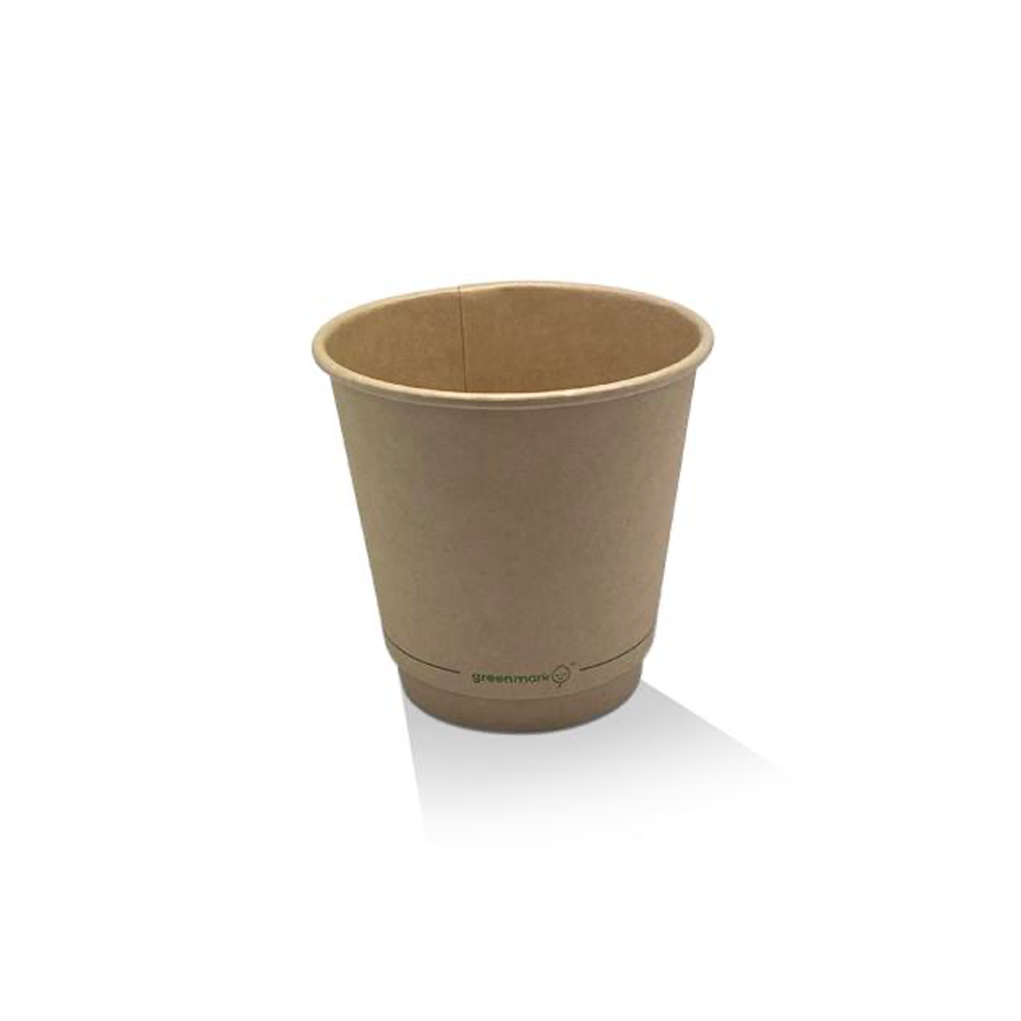 8oz Aqueous Coated Bamboo DW Cup/Brown 90mm 500pc/ctn