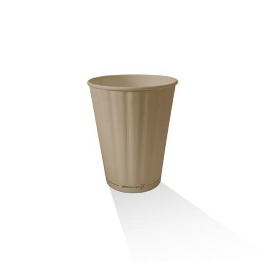 8oz Aqueous Coated Bamboo Embossed DW Cup 80mm 1000pc/ctn