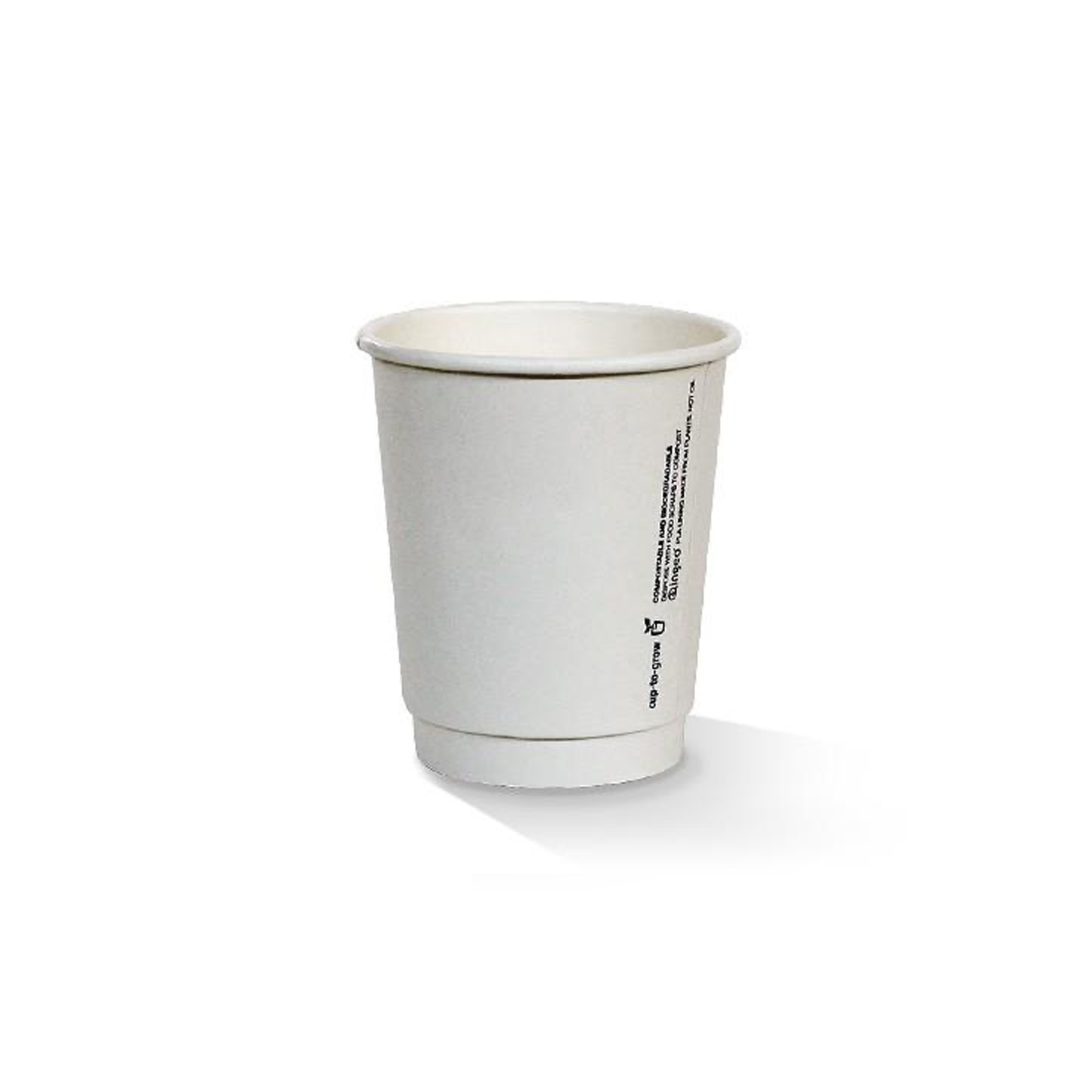 8oz PLA Coated DW Cup/White 80mm 500pc/ctn