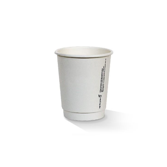 8oz PLA Coated DW Cup/White 90mm 500pc/ctn