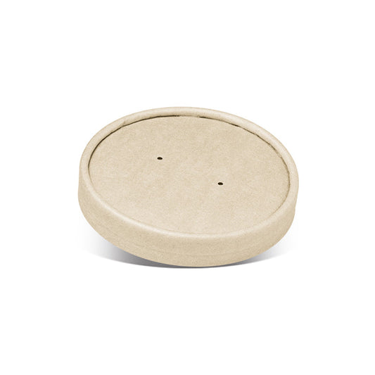 PLA Coated Bamboo Paper Lid 117mm fit BBAP26/32 500pc/ctn
