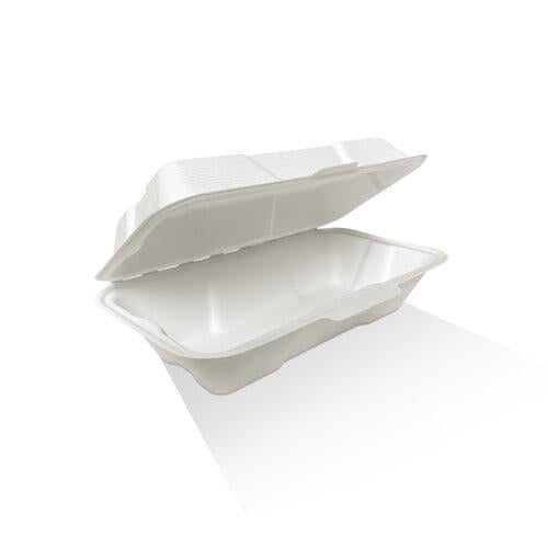 8.5" Sugarcane Clamshell 400pc/ctn