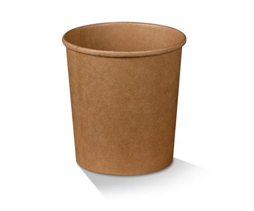32oz PLA Coated Brown Bowl 500pc/ctn