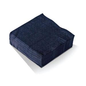 Napkin 2ply Black Cocktail 1/4 fold 2000pc/ctn