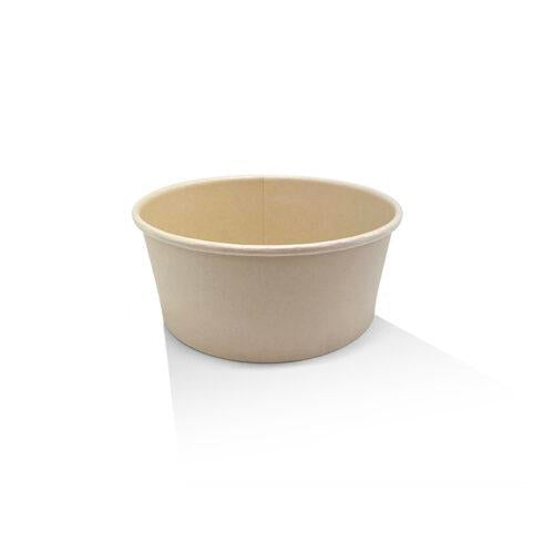 25oz PE Coated Bamboo Paper Salad Bowl 300pc/ctn
