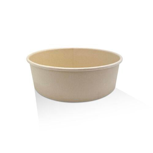 42oz PE Coated Bamboo Paper Salad Bowl 300pc/ctn