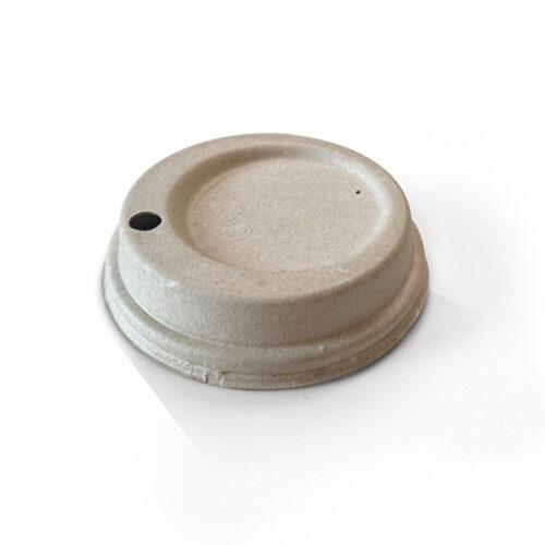 Bagasse Lid 8/12/16/20oz/Natural 90mm 1000pc/ctn