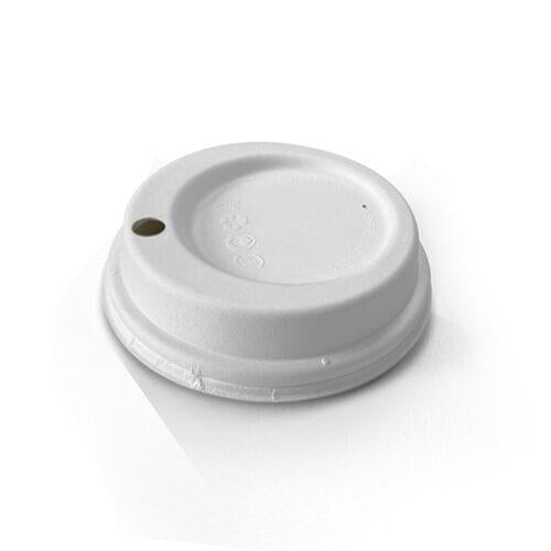 Bagasse Lid 8/12/16/20oz/White 90mm 1000pc/ctn