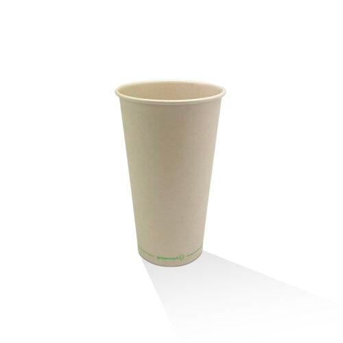 24oz BioPBS Coated Bamboo Paper Cold Cup 500pc/ctn