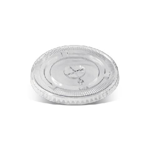 PLA Lid 90mm Flat Clear Cold 16/22/24oz 1000pc/ctn