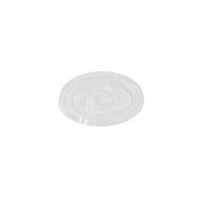 PLA Lid 97mm Flat Fit 400-600ml Cold Cup 1000pc/ctn