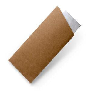 Kraft Cutlery Pouch With White Napkin 1000pc/ctn