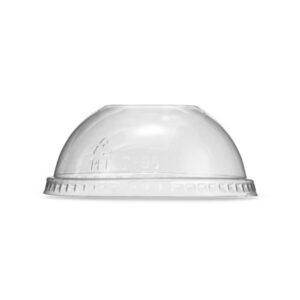 PET Clear Dome Lid / No Hole (fits 7.5-16oz U Cups)