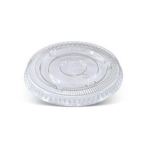 3oz PET Lid 74mm Flat No Hole 1000pc/ctn