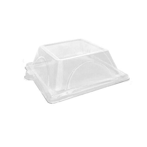 PET Lid for 6" Sugarcane Square Plate 600pc/ctn
