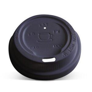 Plastic Lid 90mm 8/12/16oz Hot&Cold Black 1000pc/ctn