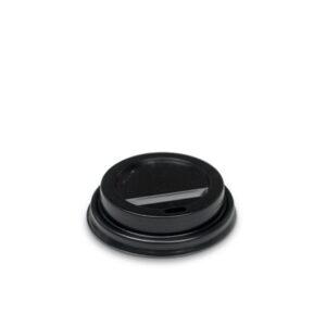 Plastic Lid 62mm 4oz Hot&Cold Black 1000pc/ctn