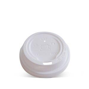Plastic Lid 62mm 4oz Hot&Cold White 1000pc/ctn