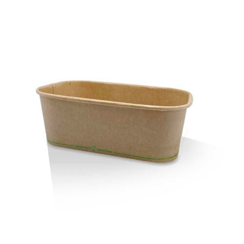 750ml PLA Coated Kraft Rectangular Container 300pc/ctn