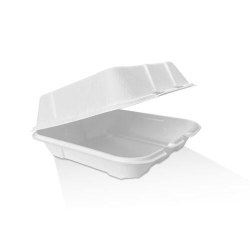 9" Sugarcane Clamshell High 200pc/ctn