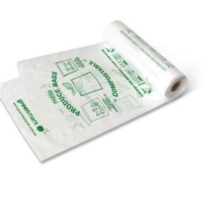 Produce Bag 100mm x 450mm Compostable Gusseted 2000pc/ctn
