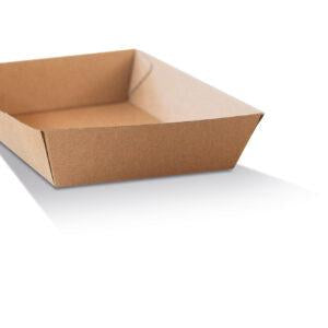 Corrugated Tray Square Brown 250pc/ctn