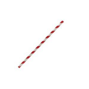 Cocktail Paper Straw Red Stripe 2500pc/ctn