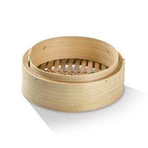 8" Bamboo Steamer Base 20pc/ctn