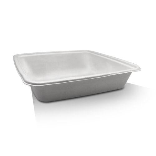 9" Sugarcane Tray Square 200pc/ctn