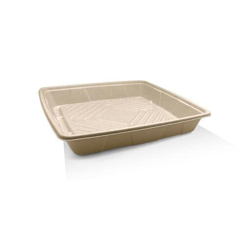 12" Sugarcane Platter Unbleached 100pc/ctn