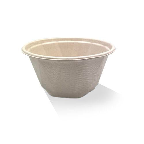 1250ml Sugarcane Takeaway Bowl Unbleached 300pc/ctn