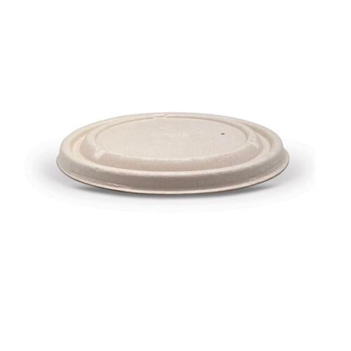Sugarcane Lid 184mm fits UTB1250/1500 Unbleached 300pc/ctn