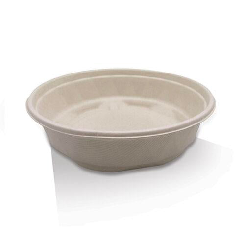 2500ml Sugarcane Takeaway Bowl Unbleached 200pc/ctn