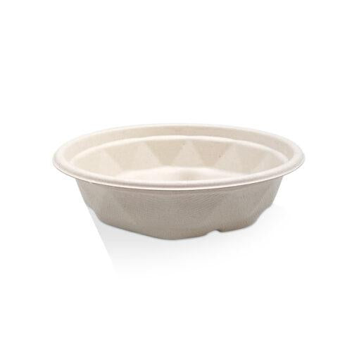 500ml Sugarcane Takeaway Bowl Unbleached 300pc/ctn