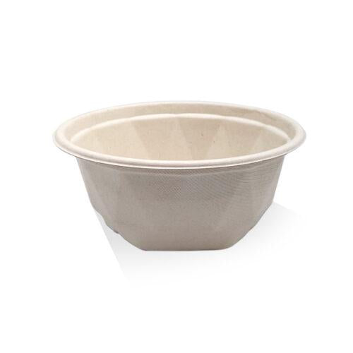750ml Sugarcane Takeaway Bowl Unbleached 300pc/ctn