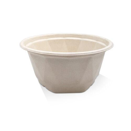 850ml Sugarcane Takeaway Bowl Unbleached 300pc/ctn