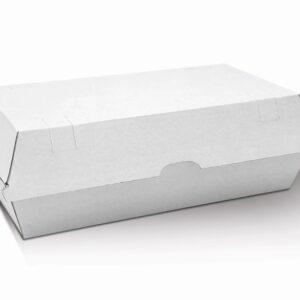 Large Corrugated Snack Box White 200pc/ctn
