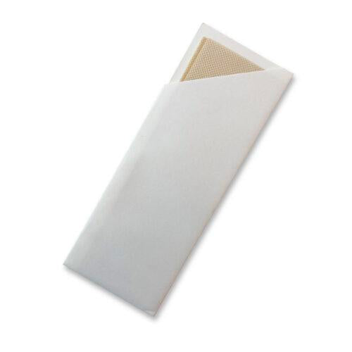 Cutlery Pouch with Bamboo Napkin White 1000pc/ctn